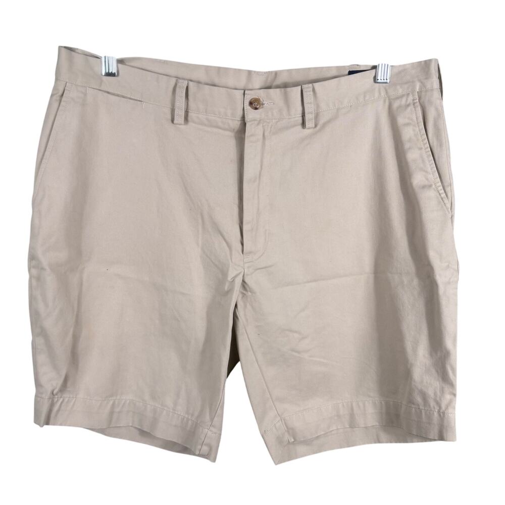 Polo Ralph Lauren Mens Size 38 Khaki Cotton Classic Fit 9" Casual Walking Shorts